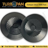 TURBOPAN 25cm TWIN PACK - BLACK