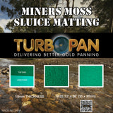 Turbopan Miners Moss Sluice Box Green Matting For Gold Prospecting